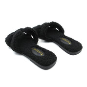 Women Furry Slipper Sandal with Warm Plush Lining for Indoor Outdoor