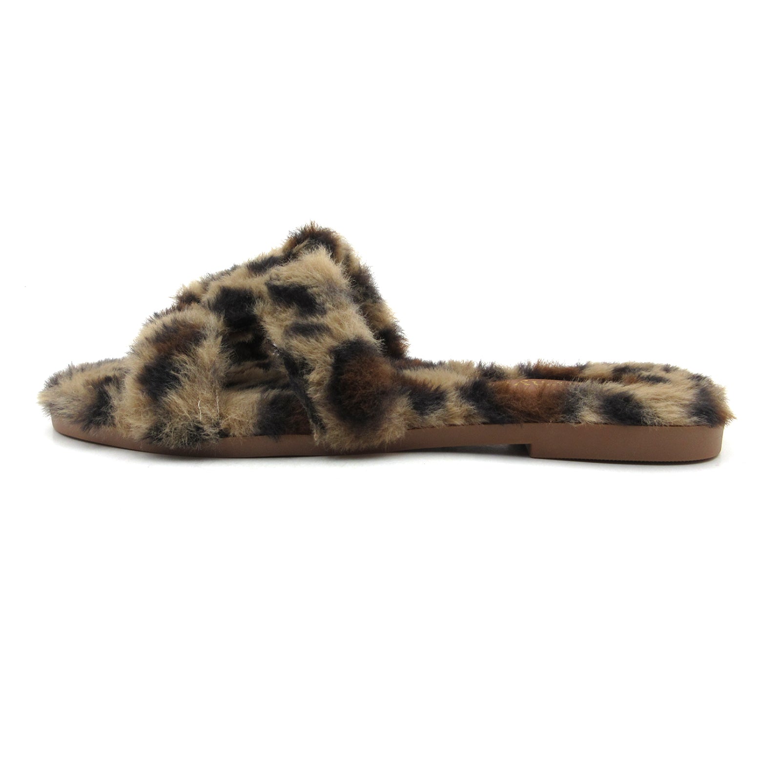 Women Furry Slipper Sandal with Warm Plush Lining for Indoor Outdoor