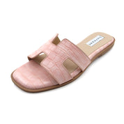 Women Cushioned Stone Pattern Flat Sandal