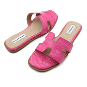 Women Cushioned Stone Pattern Flat Sandal