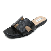 Women Cushioned Stone Pattern Flat Sandal