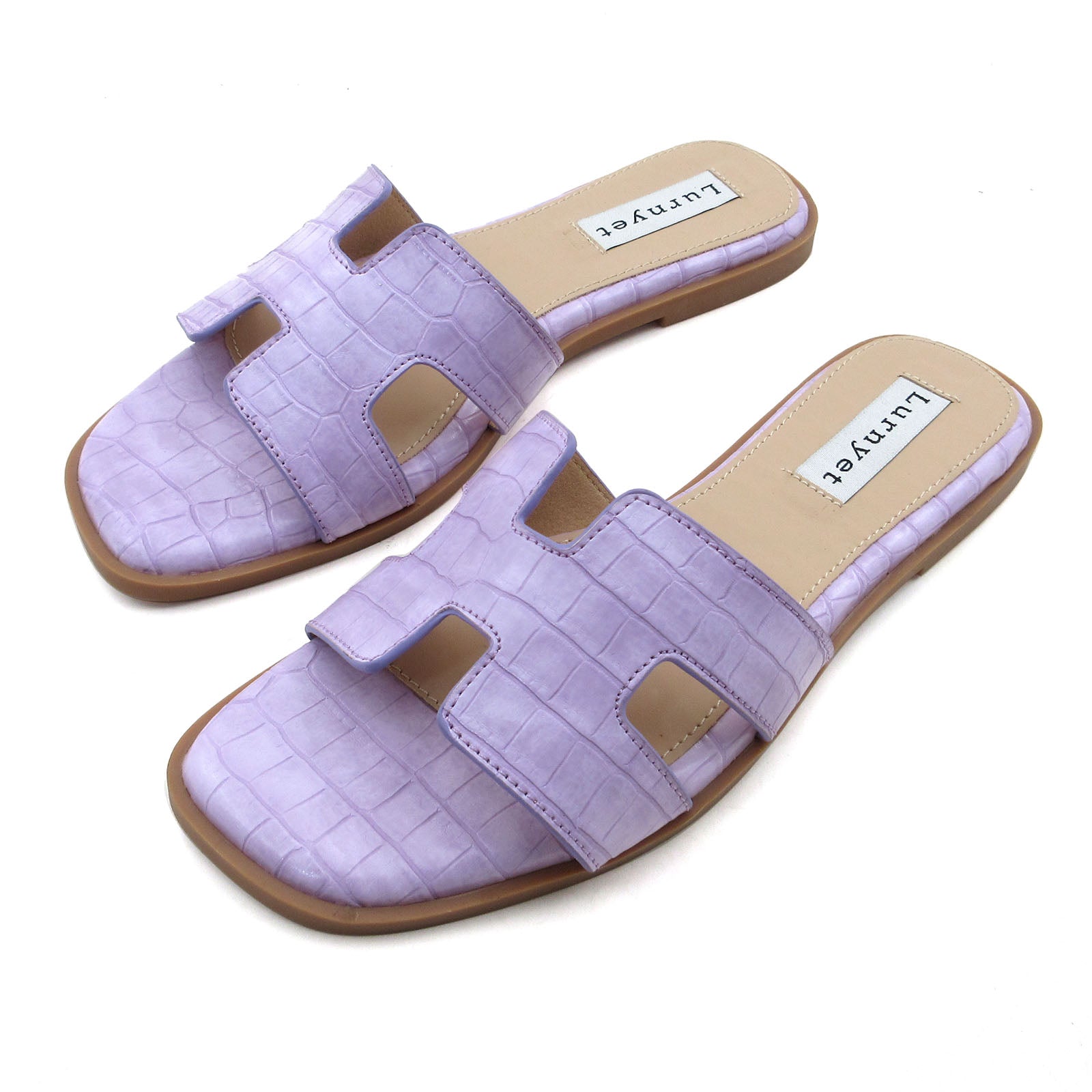 Women Cushioned Stone Pattern Flat Sandal