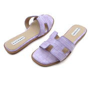 Women Cushioned Stone Pattern Flat Sandal