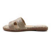 Women Cushioned Stone Pattern Flat Sandal