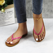 Lurnyet Women Comfor Cushion Thong Flat Sandal