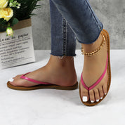 Lurnyet Women Comfor Cushion Thong Flat Sandal