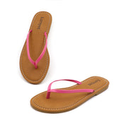 Lurnyet Women Comfor Cushion Thong Flat Sandal