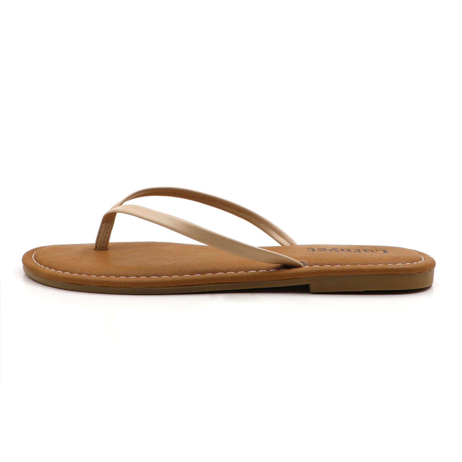 Lurnyet Women Comfor Cushion Thong Flat Sandal