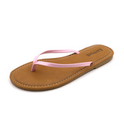 Lurnyet Women Comfor Cushion Thong Flat Sandal