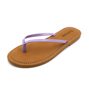 Lurnyet Women Comfor Cushion Thong Flat Sandal