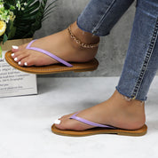 Lurnyet Women Comfor Cushion Thong Flat Sandal