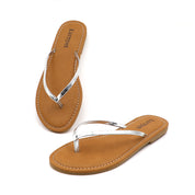 Lurnyet Women Comfor Cushion Thong Flat Sandal