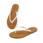 Lurnyet Women Comfor Cushion Thong Flat Sandal