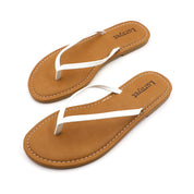 Lurnyet Women Comfor Cushion Thong Flat Sandal